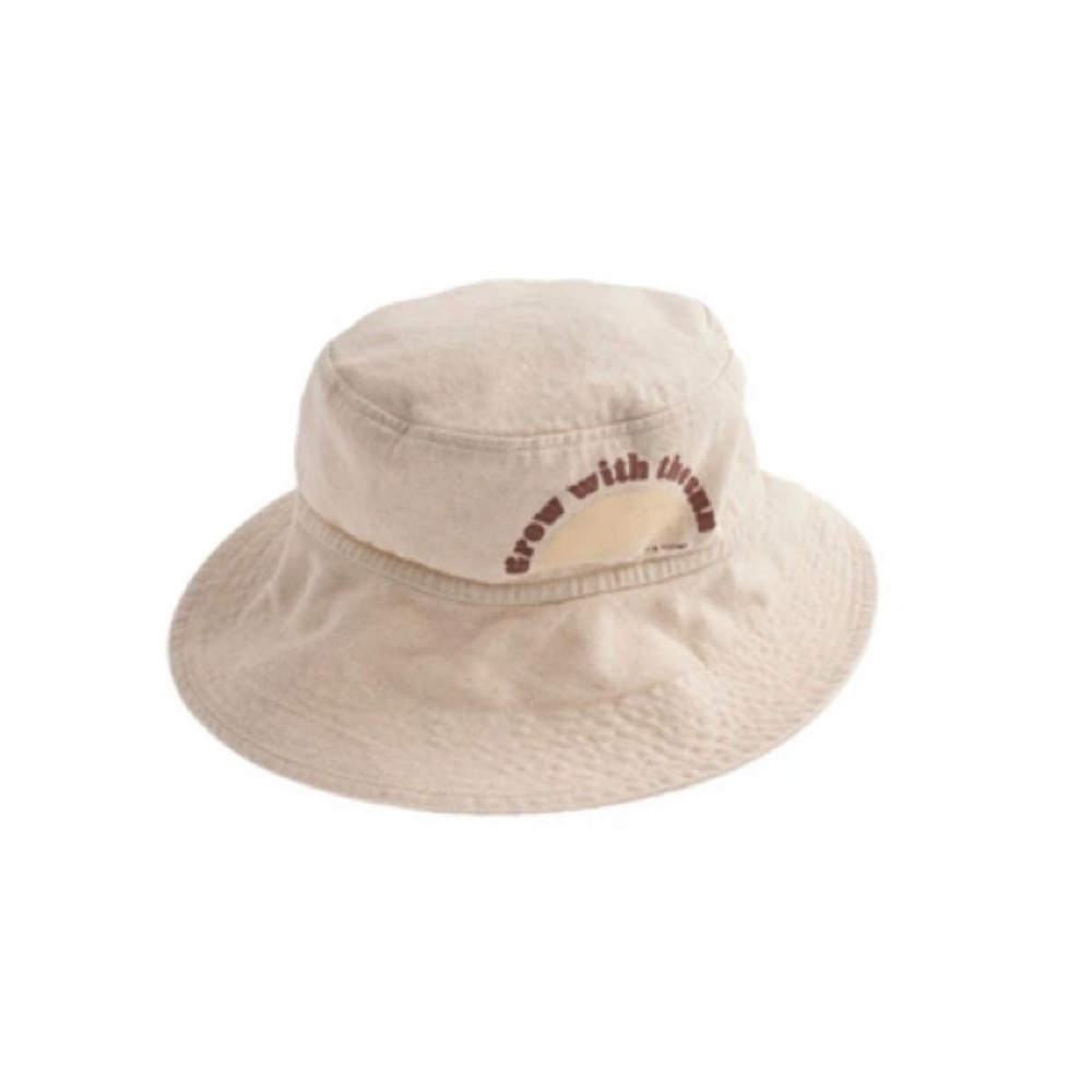 Charming Beige Kids Bucket Hat by Tocoto Vintage